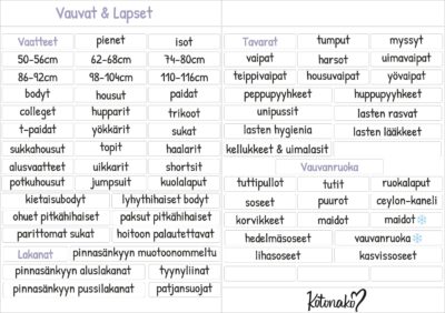 Vauvat & lapset